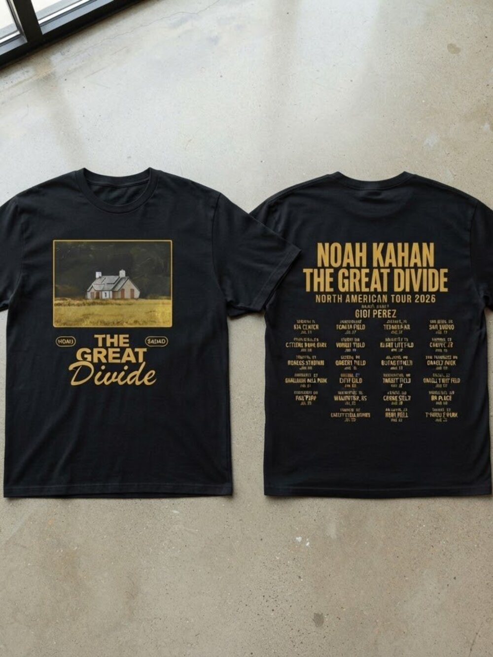 Noah Kahan The Great Divide 2026 House Graphic Tour T-Shirt